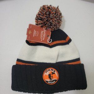 New Chunky knit cuffed beanie Mars explorer patch